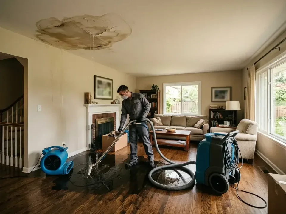attic-pipe-burst-ceiling-drip-008 — frequently asked questions, Water Damage Restoration & Carpet Care in Reynoldsburg, OH